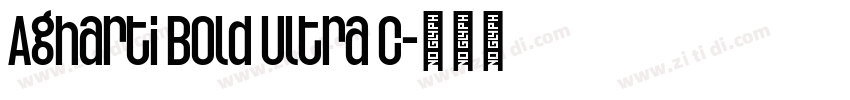 Agharti Bold Ultra C字体转换